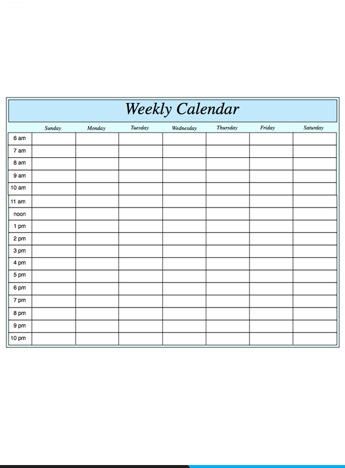 free printable weekly calendar for mac